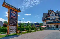 Вид на отель Liptakówka от входа